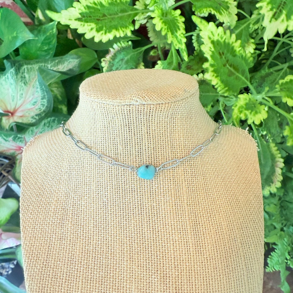 Amazonite Set Split Crystal Necklace - image 5